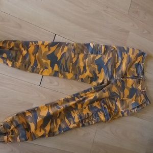 Fashion Nova orange camo pants